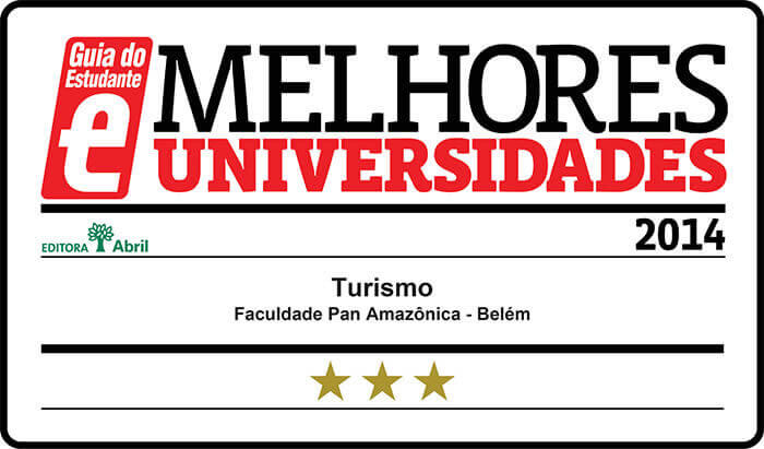 Selos de Qualidade dos cursos estrelados Guia do Estudante – Faculdade Pan Amazônica